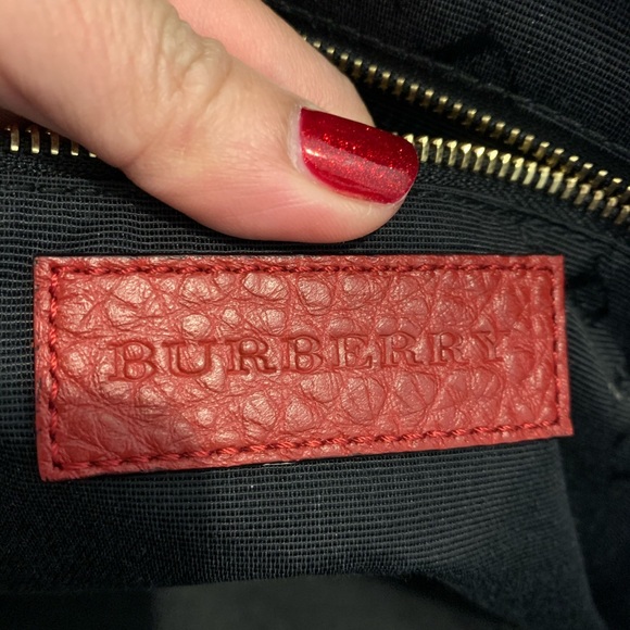 Burberry leather shoulder bag, like new , - Picture 4 of 8